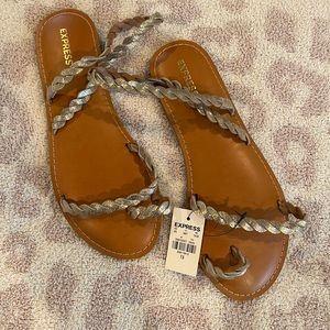 NWT Express Gold Sandals